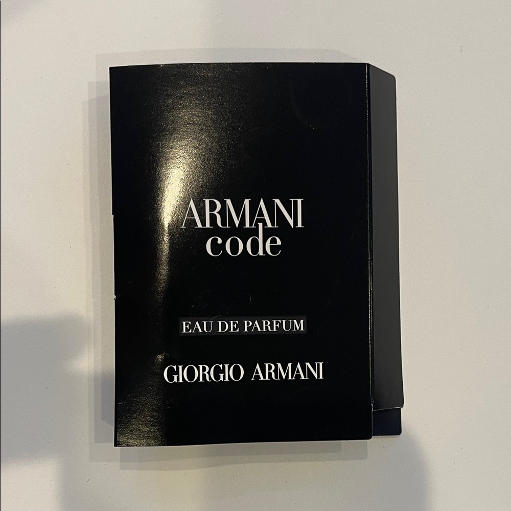 Giorgio Armani Code Black Eau de Parfum sample size 0.05 Fl oz